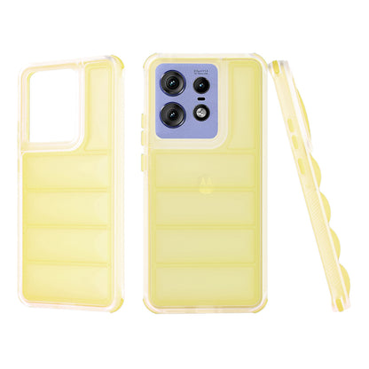 Θήκη για Motorola Edge 50 Pro, Techsuit, Wave Shield, Κίτρινη