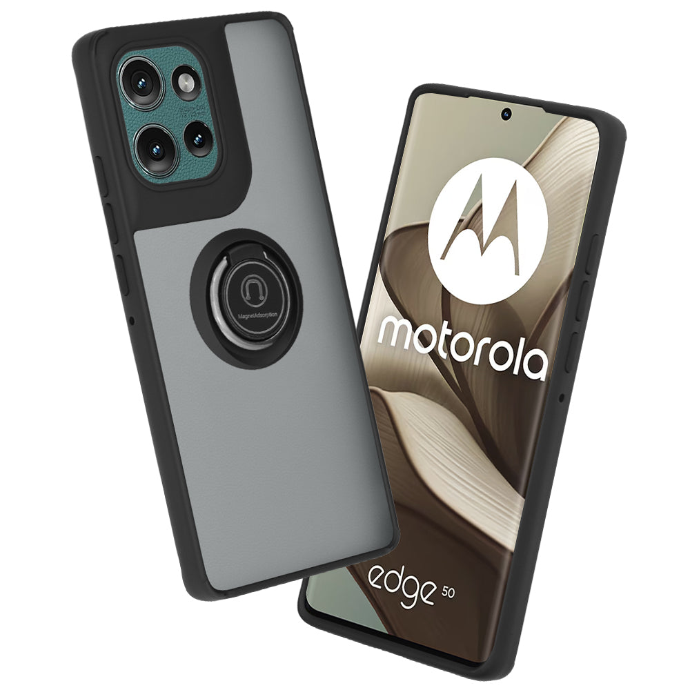 Θήκη για Motorola Edge 50, Techsuit, Glinth, Μαύρη