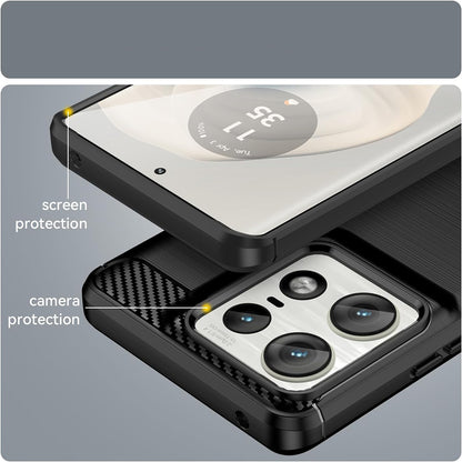 Θήκη για Motorola Edge 50 Ultra, Techsuit, Carbon, Μαύρο