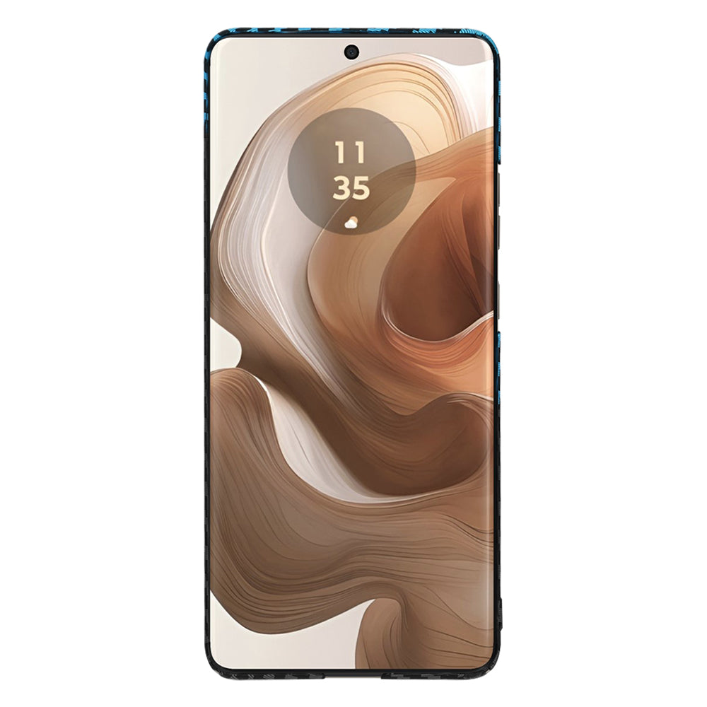 Θήκη για Motorola Edge 50 Ultra, Techsuit, Carbonite FiberShell, Μαύρο Μπλε