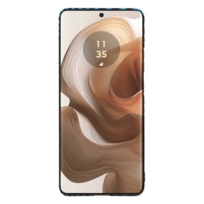 Θήκη για Motorola Edge 50 Ultra, Techsuit, Carbonite FiberShell, Μαύρο Μπλε