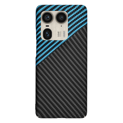 Θήκη για Motorola Edge 50 Ultra, Techsuit, Carbonite FiberShell, Μαύρο Μπλε