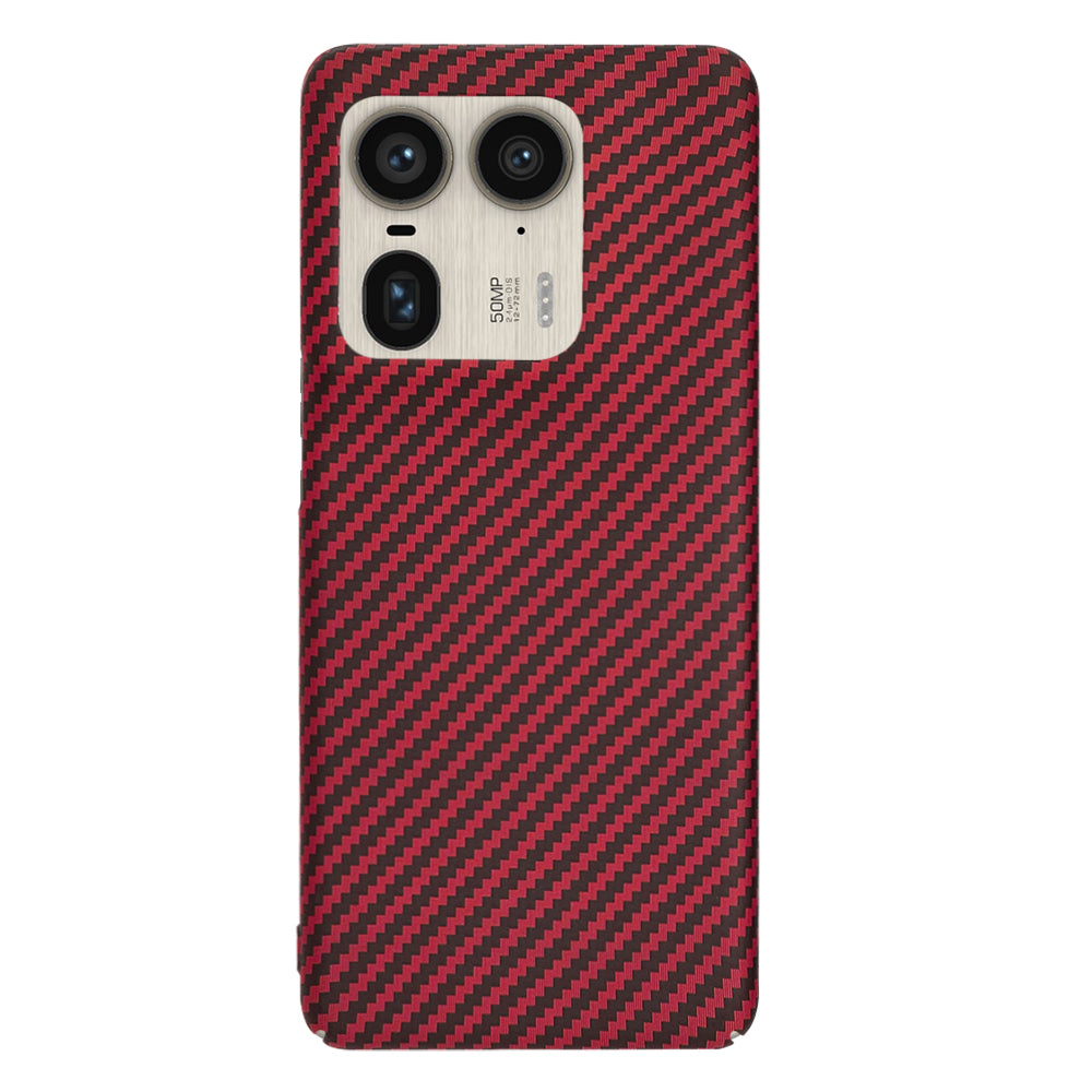 Θήκη για Motorola Edge 50 Ultra, Techsuit, Carbonite FiberShell, Κόκκινο