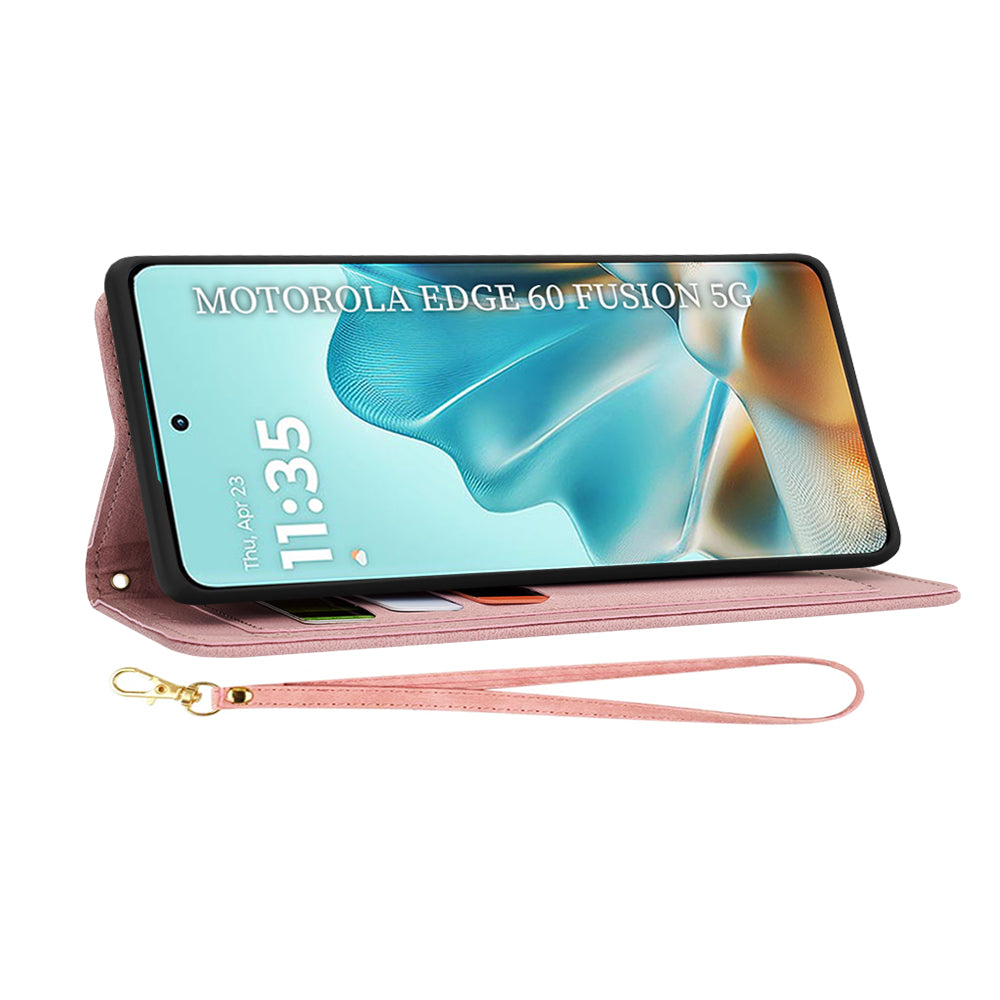 Θήκη για Motorola Edge 60 Fusion / Edge 60, Techsuit, FlipCraft, Ροζ