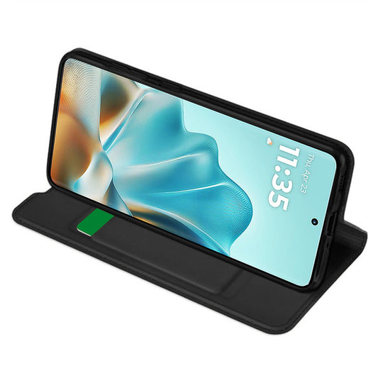 Θήκη για Motorola Edge 60 Fusion / Edge 60, Techsuit, Magskin Book, Μαύρη