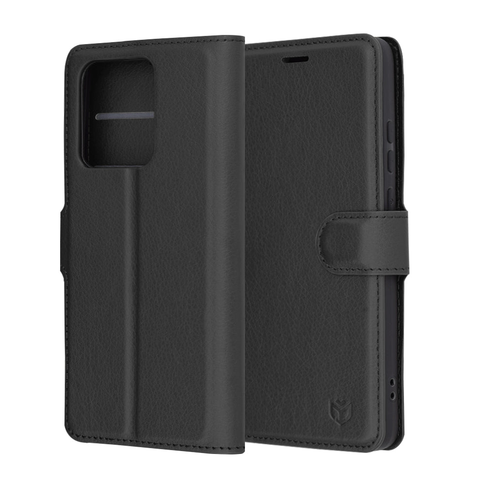 Θήκη για Motorola Edge 60 Neo / Edge 50 Neo, Techsuit, Leather Folio, Μαύρη