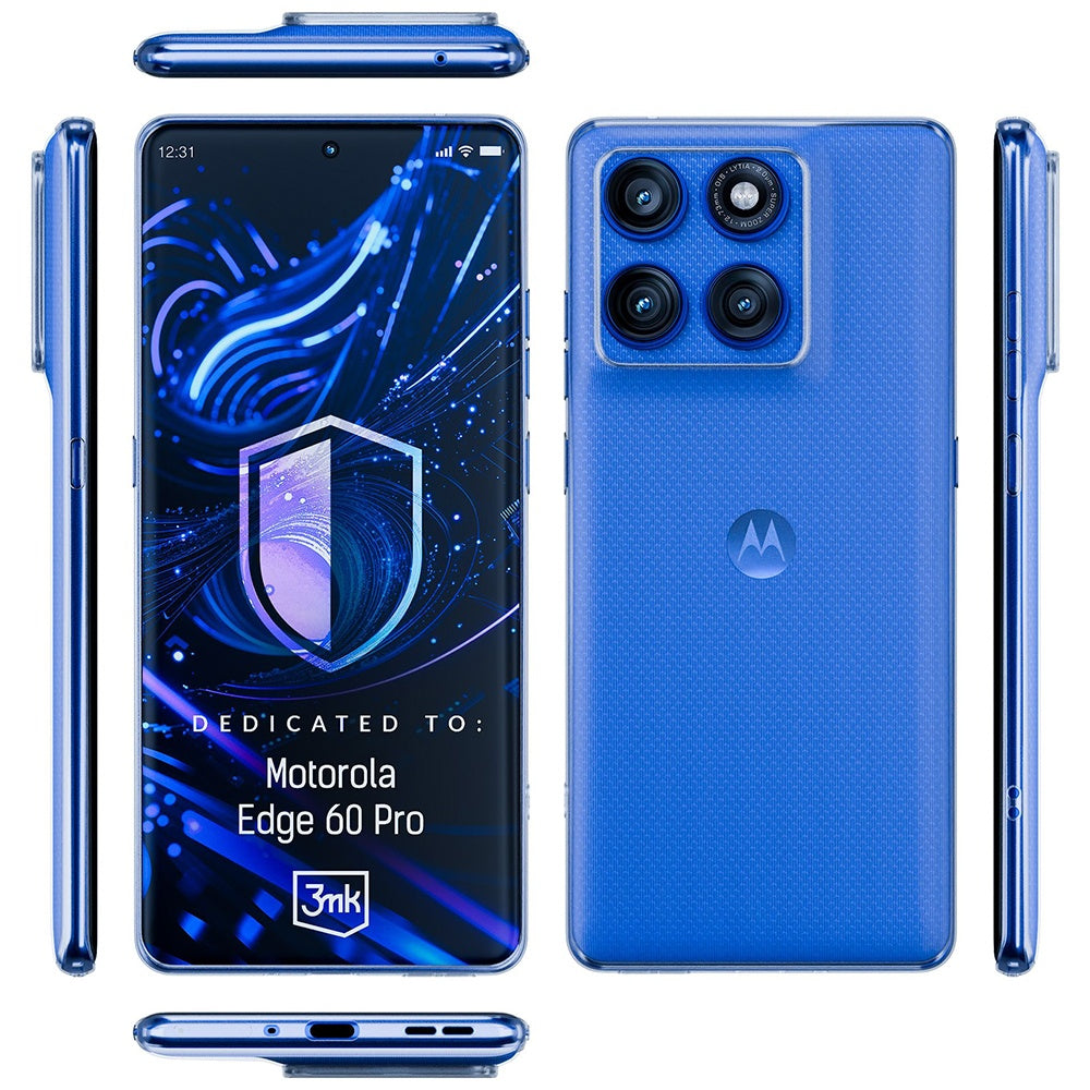 Θήκη για Motorola Edge 60 Pro, 3MK, Διαφανής, Διάφανη