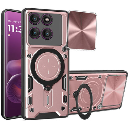 Θήκη για Motorola Edge 60 Pro, Techsuit, CamGuard Pro, Ροζ Χρυσό
