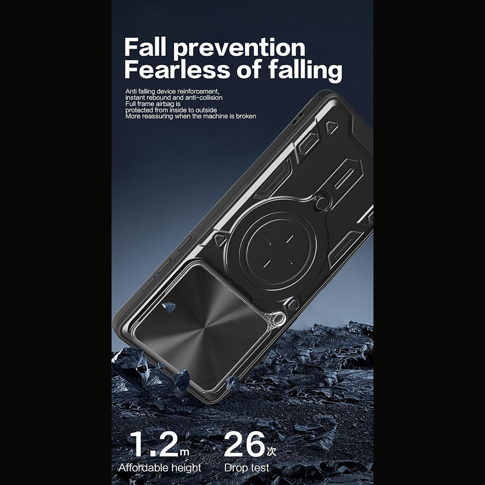 Θήκη για Motorola Edge 60 Pro, Techsuit, CamGuard Pro, Ροζ Χρυσό