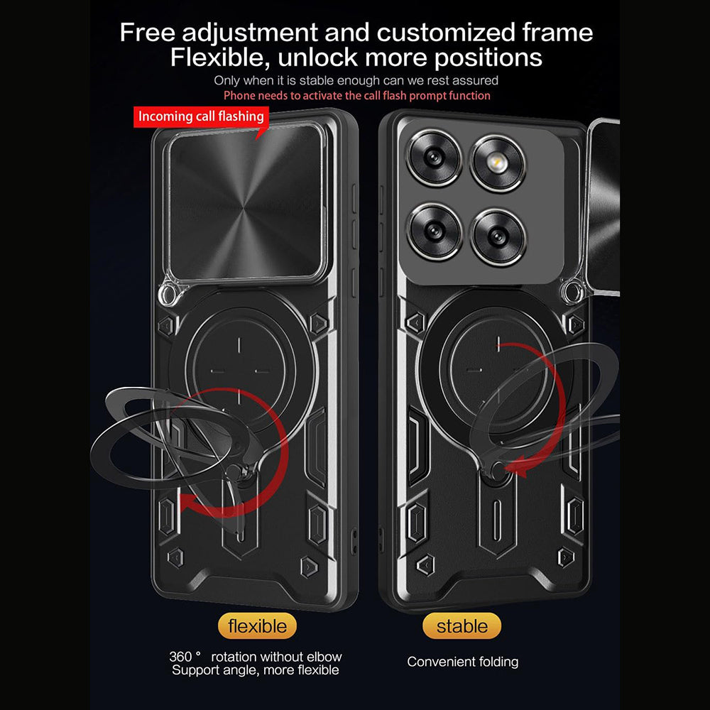 Θήκη για Motorola Edge 60 Pro, Techsuit, CamGuard Pro, Ροζ Χρυσό