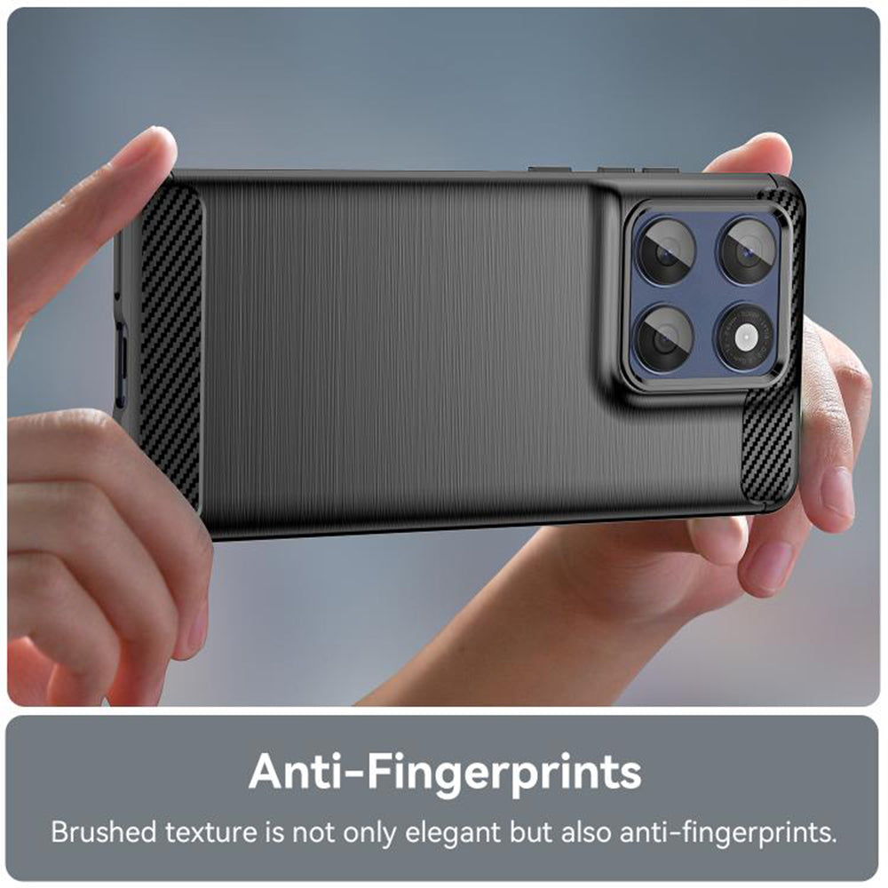 Θήκη για Motorola Edge 60 Pro, Techsuit, Carbon, Μαύρη