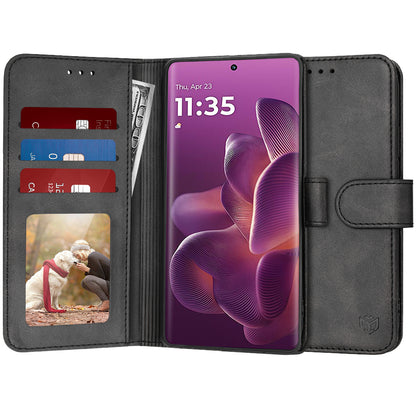 Θήκη για Motorola Edge 60 Pro, Techsuit, Diary Book, Μαύρη