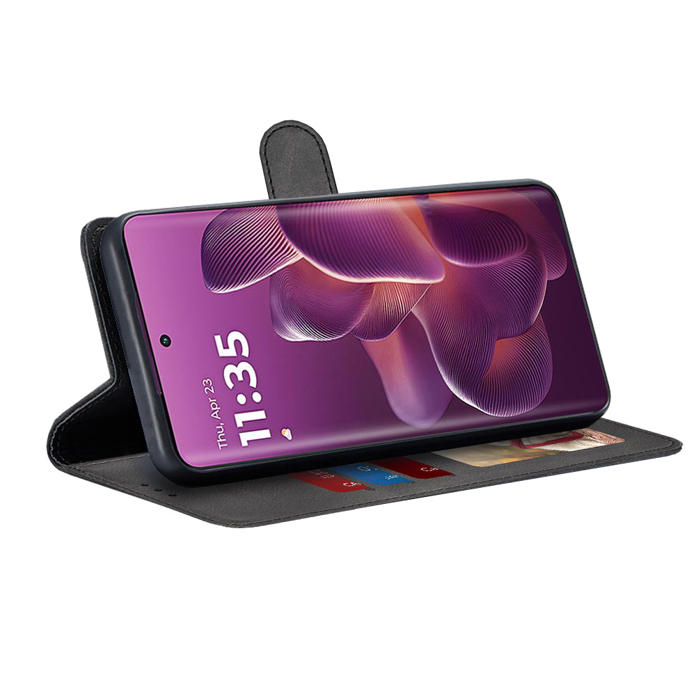 Θήκη για Motorola Edge 60 Pro, Techsuit, Diary Book, Μαύρη