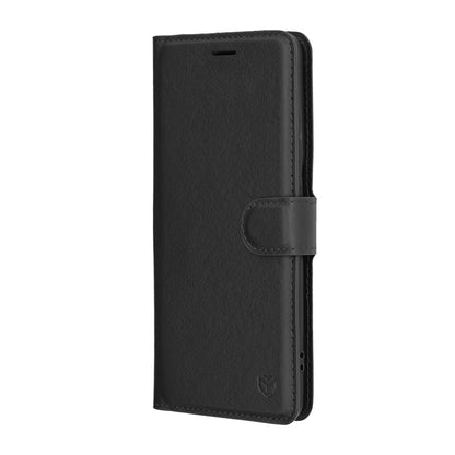 Θήκη για Motorola Edge 60 Pro, Techsuit, Leather Folio, Μαύρη