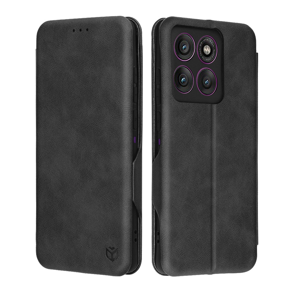 Θήκη για Motorola Edge 60 Pro, Techsuit, Safe Wallet Plus, Μαύρη