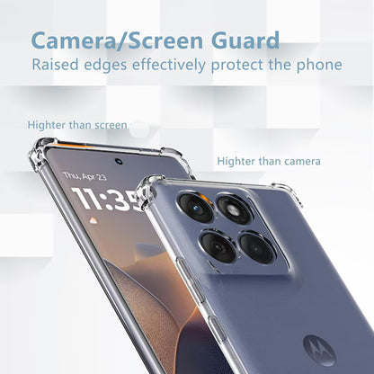 Θήκη για Motorola Edge 60 Pro, Techsuit, Ανθεκτική σε Κρούσεις Διαφανής, Διάφανη