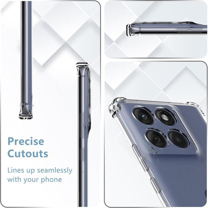 Θήκη για Motorola Edge 60 Pro, Techsuit, Ανθεκτική σε Κρούσεις Διαφανής, Διάφανη