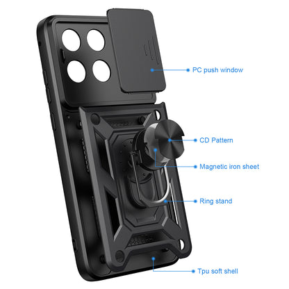 Θήκη για Motorola Edge 70 Fusion, Techsuit, CamShield, Μαύρη