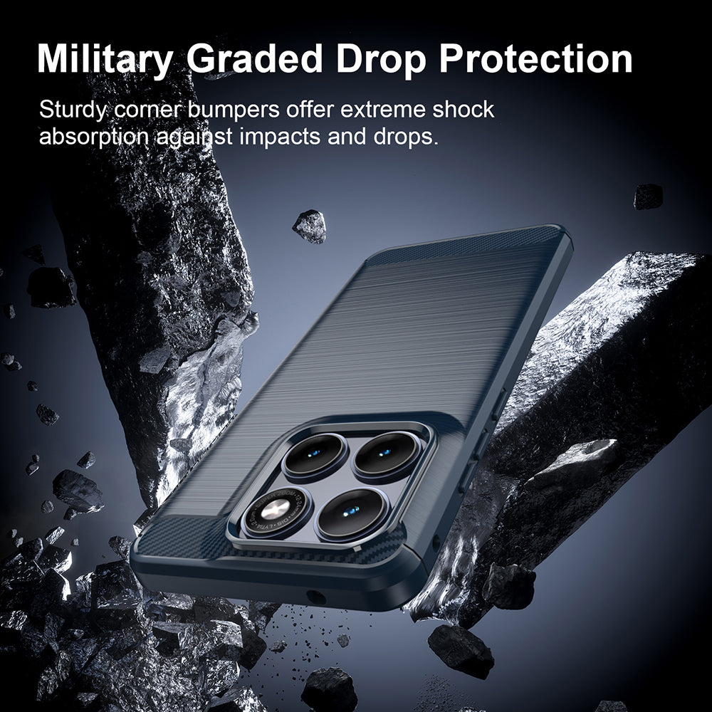 Case for Motorola Edge 70 Fusion, Techsuit, Carbon, Blue