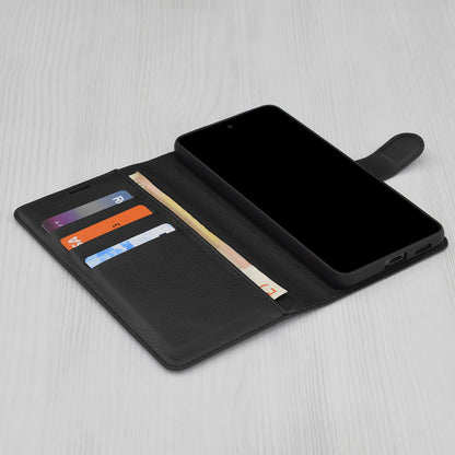 Θήκη για Motorola Edge 70 Fusion, Techsuit, Leather Folio, Μαύρη