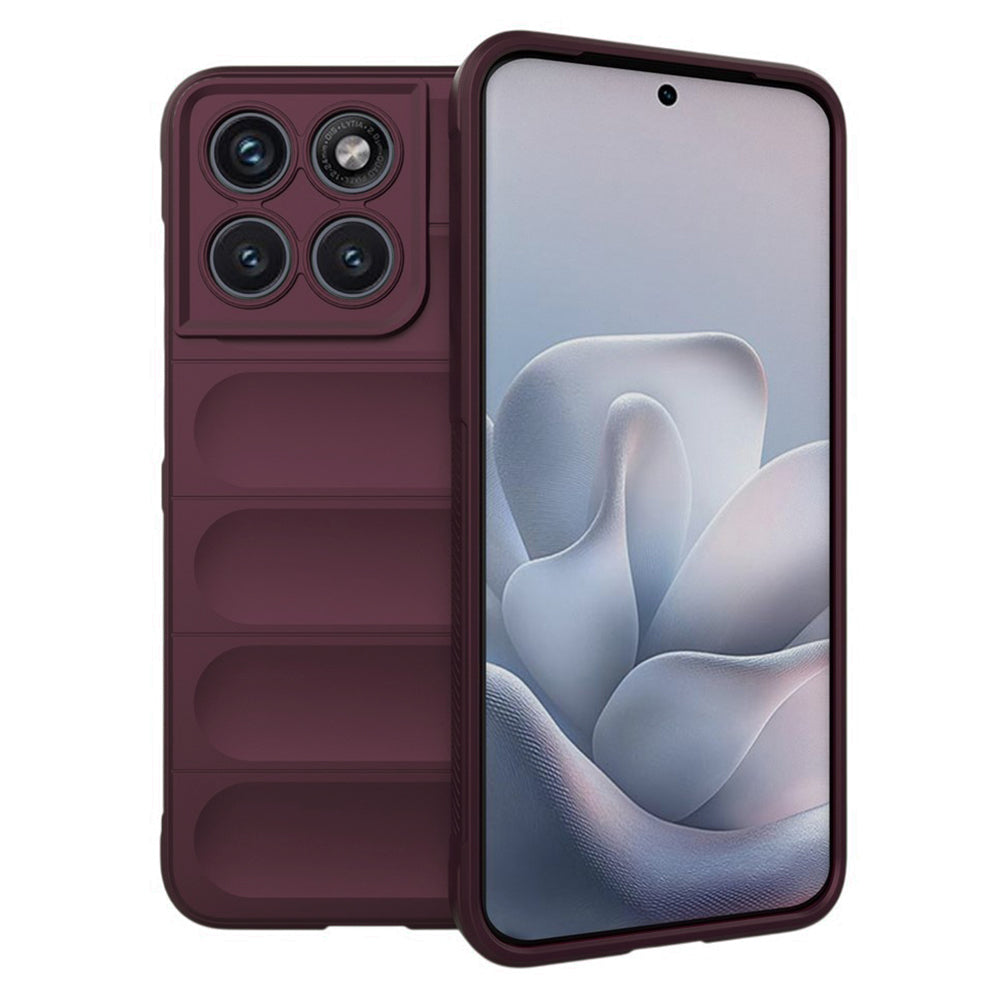 Case for Motorola Edge 70 Fusion, Techsuit, Magic Shield, Burgundy