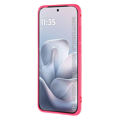 Θήκη για Motorola Edge 70 Fusion, Techsuit, SoftFlex, Σκούρο Ροζ