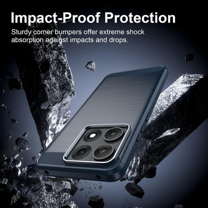 Θήκη για Motorola Edge 70 Max, Techsuit, Carbon, Μπλε