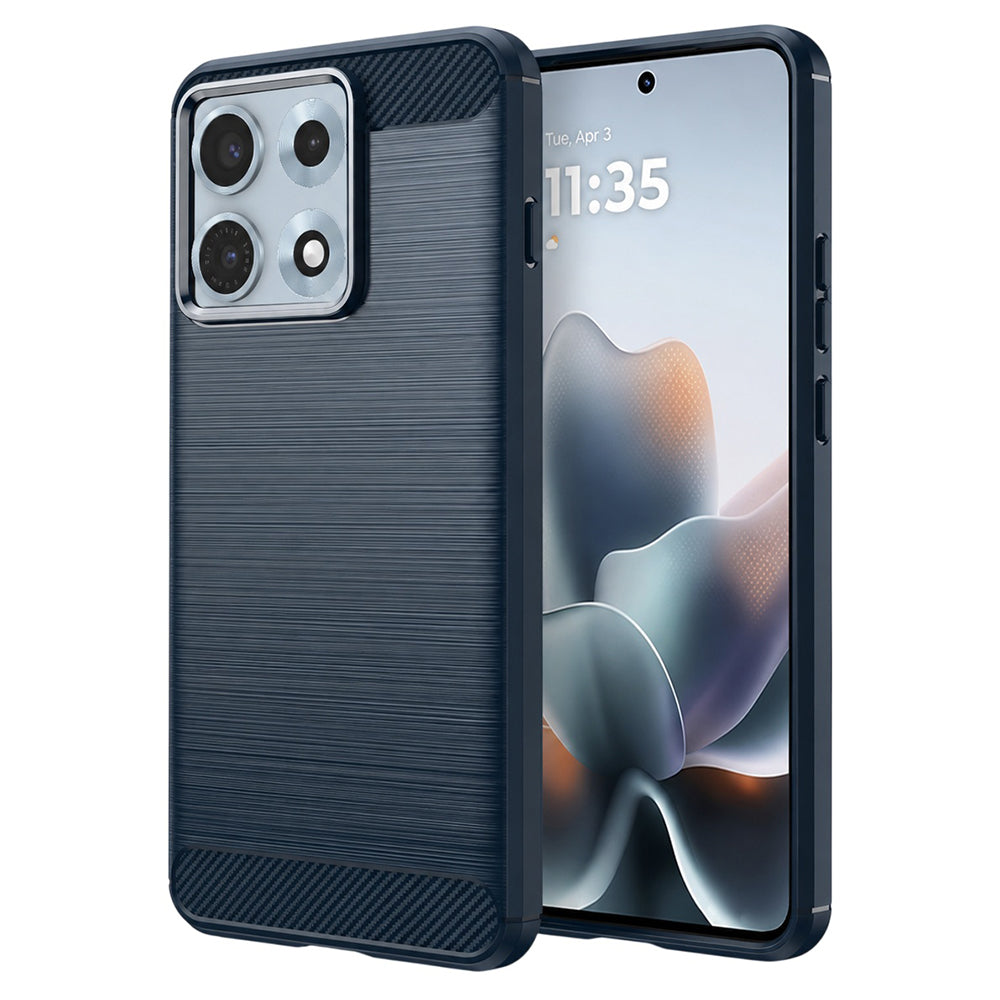 Θήκη για Motorola Edge 70 Max, Techsuit, Carbon, Μπλε