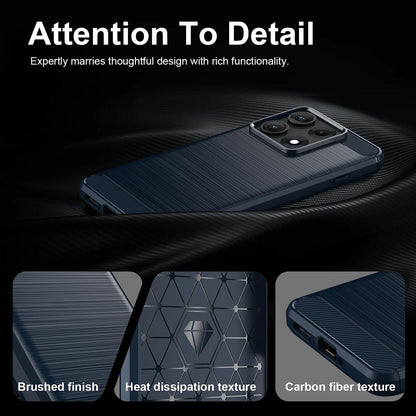 Θήκη για Motorola Edge 70 Max, Techsuit, Carbon, Μπλε