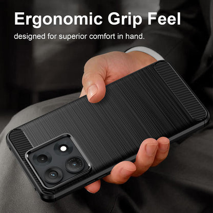 Θήκη για Motorola Edge 70 Max, Techsuit, Carbon, Μαύρο