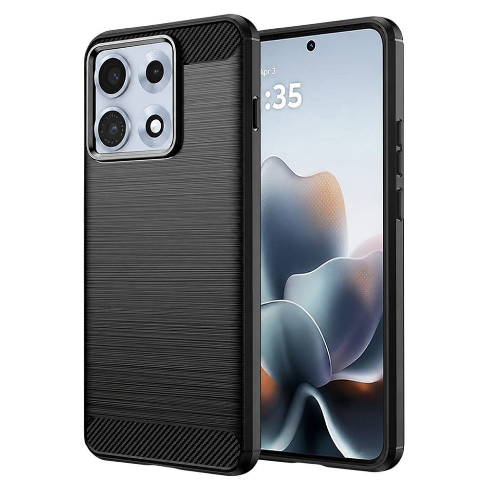 Θήκη για Motorola Edge 70 Max, Techsuit, Carbon, Μαύρο