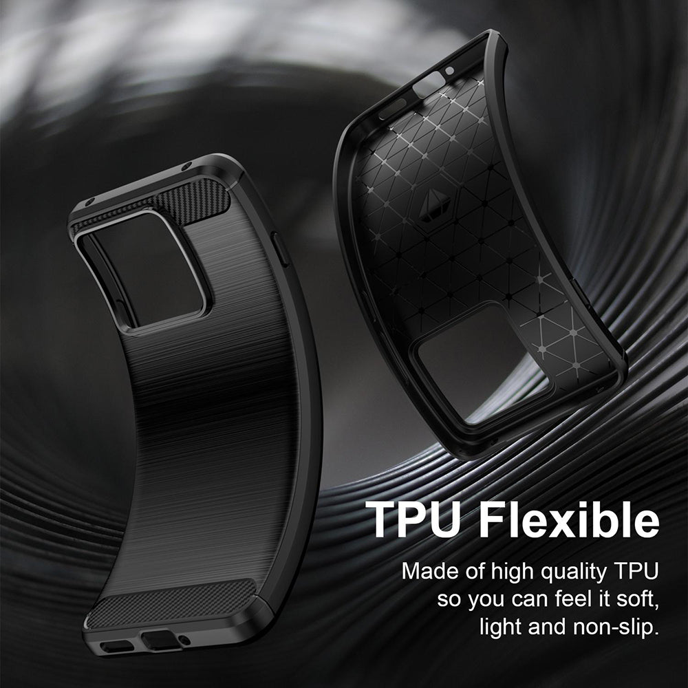 Θήκη για Motorola Edge 70 Max, Techsuit, Carbon, Μαύρο