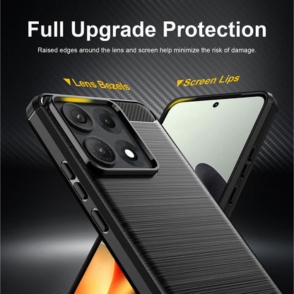 Θήκη για Motorola Edge 70 Max, Techsuit, Carbon, Μαύρο