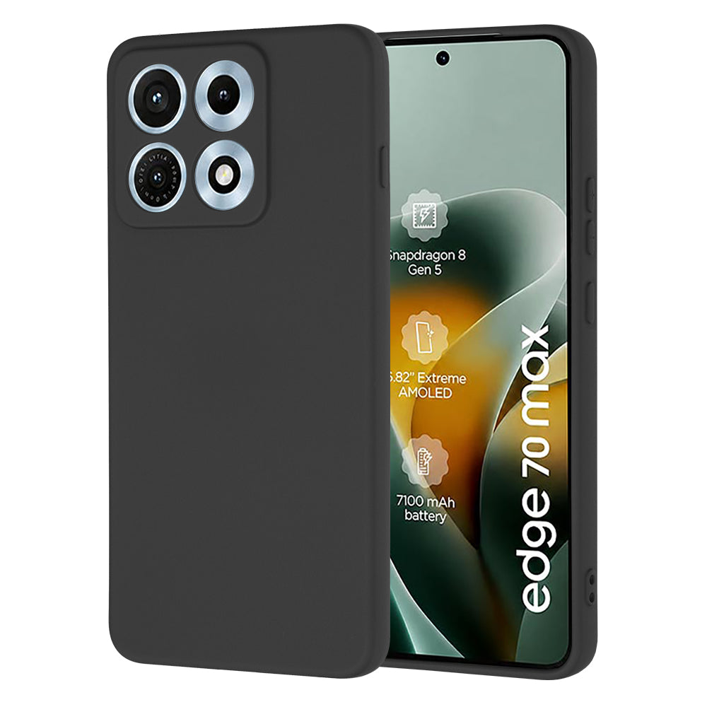 Case for Motorola Edge 70 Max, Techsuit, SoftFlex, Black