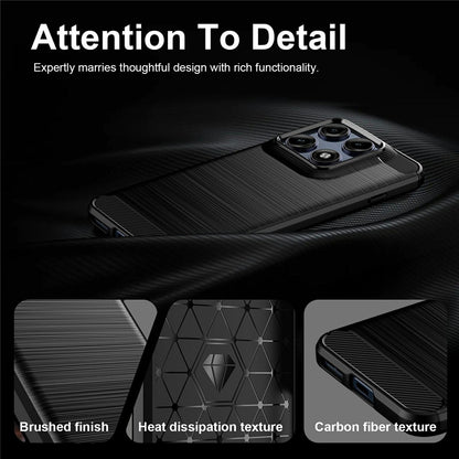 Θήκη για Motorola Edge 70 Pro, Techsuit, Carbon, Μαύρο
