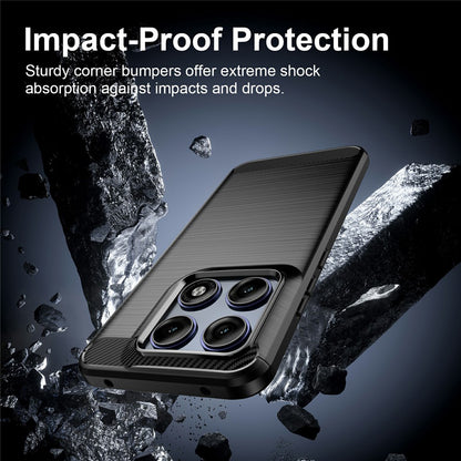 Θήκη για Motorola Edge 70 Pro, Techsuit, Carbon, Μαύρο