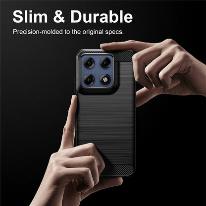 Θήκη για Motorola Edge 70 Pro, Techsuit, Carbon, Μαύρο