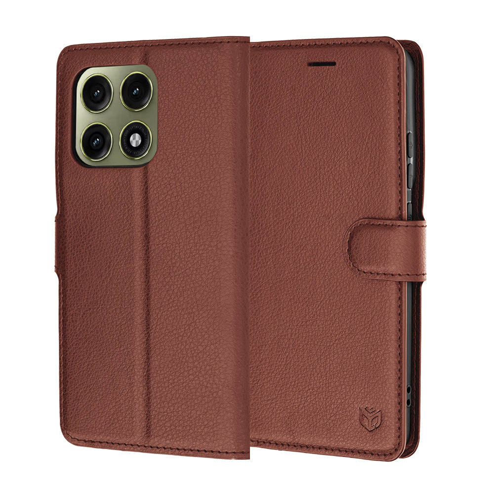 Θήκη για Motorola Edge 70 Pro, Techsuit, Leather Folio, Καφέ