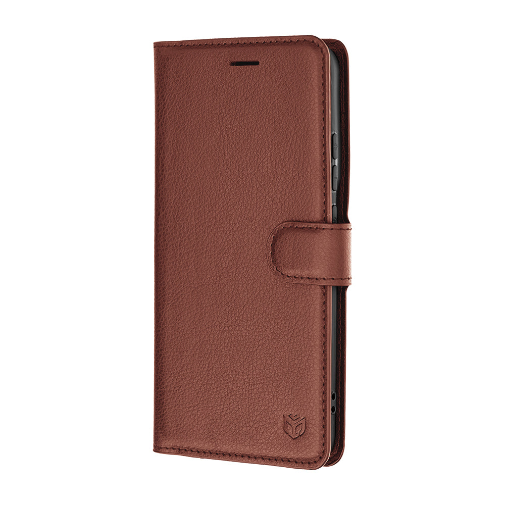 Θήκη για Motorola Edge 70 Pro, Techsuit, Leather Folio, Καφέ