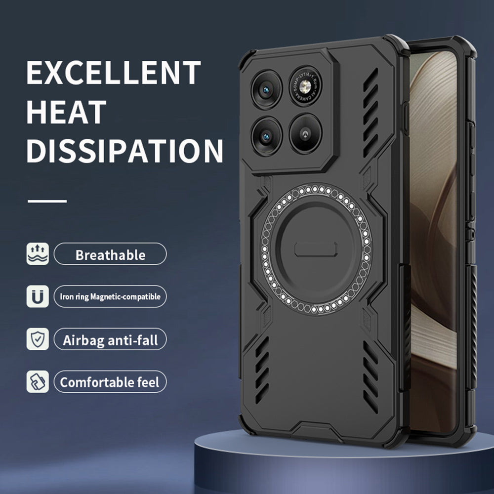 MagSafe Case for Motorola Edge 70, Techsuit, ArmorMag, Black