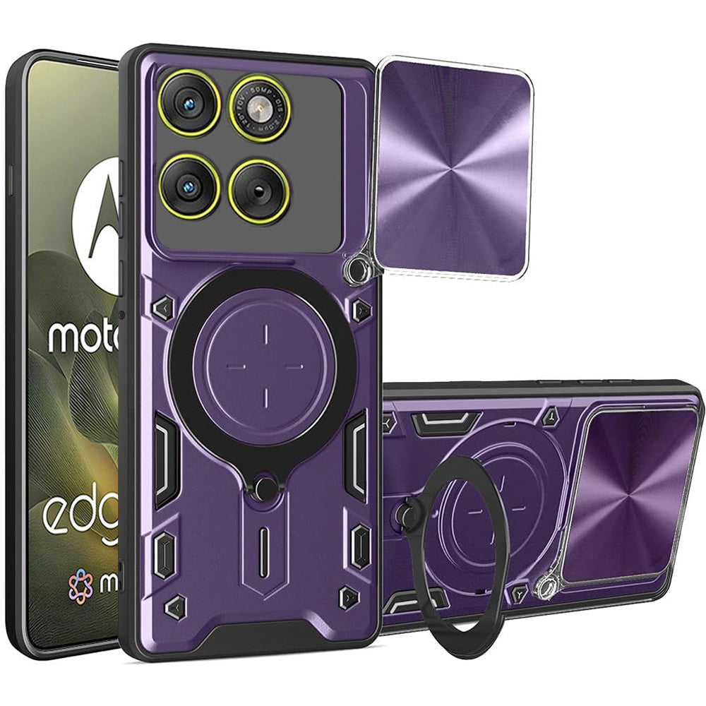 Θήκη για Motorola Edge 70, Techsuit, CamGuard Pro, Μωβ