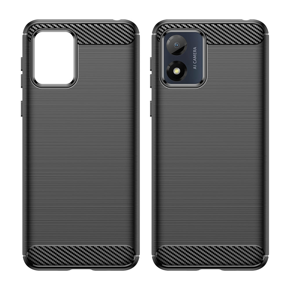 Θήκη για Motorola Moto E13, Techsuit, Carbon, Μαύρο