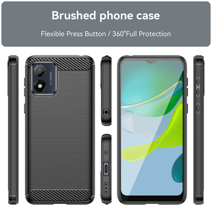 Θήκη για Motorola Moto E13, Techsuit, Carbon, Μαύρο