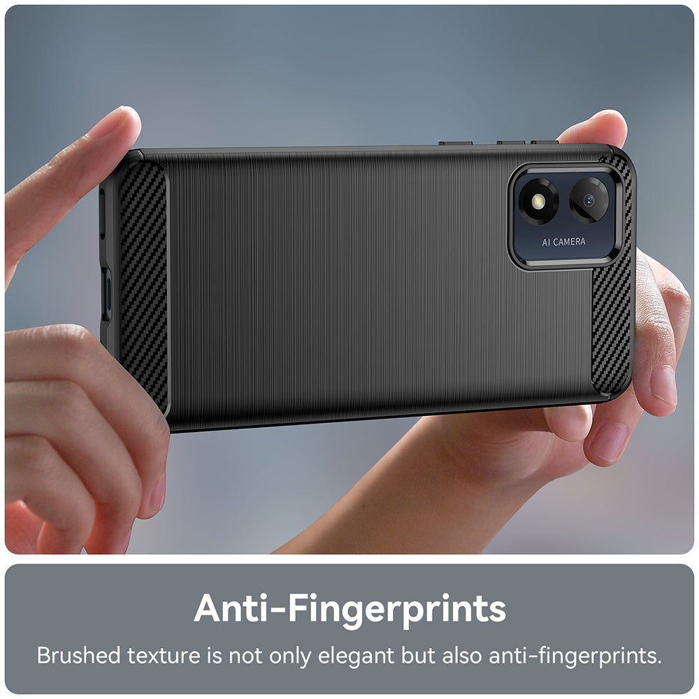 Θήκη για Motorola Moto E13, Techsuit, Carbon, Μαύρο