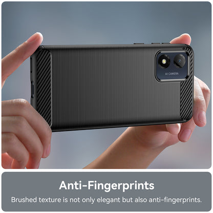 Θήκη για Motorola Moto E13, Techsuit, Carbon, Μαύρο