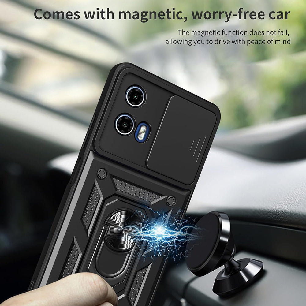 Θήκη για Motorola Moto E15 / G05, Techsuit, CamShield, Μαύρο