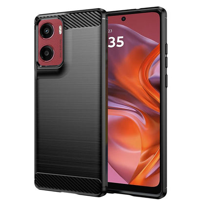 Θήκη για Motorola Moto E15 / G05, Techsuit, Carbon, Μαύρο