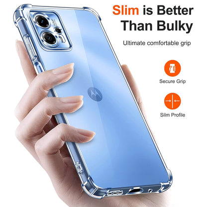 Case for Motorola Moto E15 / G05, Techsuit, Shockproof Clear, Transparent