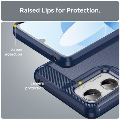 Θήκη για Motorola Moto G06 Power / G06, Techsuit, Καρμπόν, Μπλε