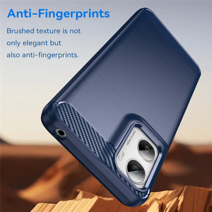 Θήκη για Motorola Moto G06 Power / G06, Techsuit, Καρμπόν, Μπλε